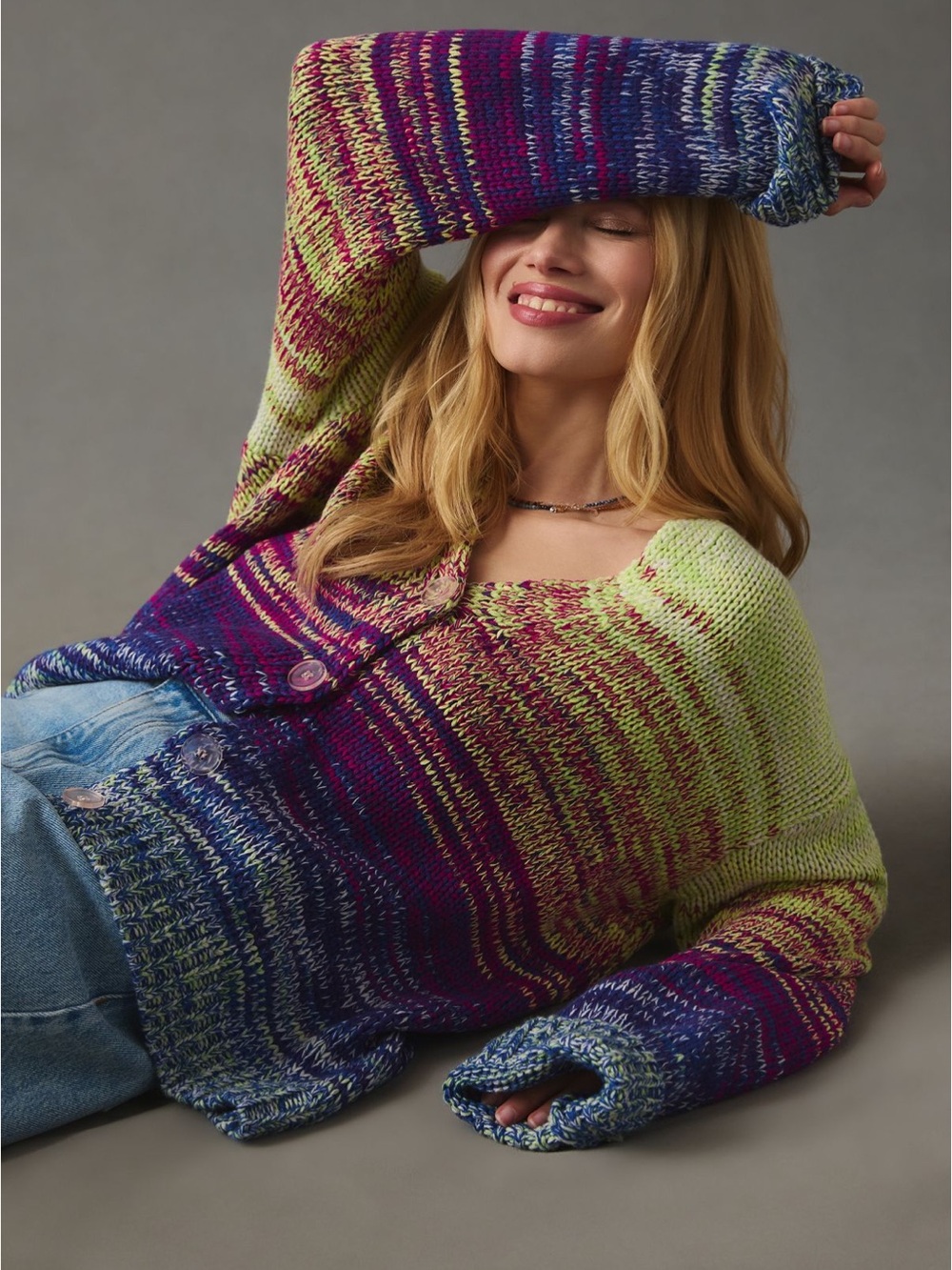 525 America Ombre Knit Cardigan Sweater - Women